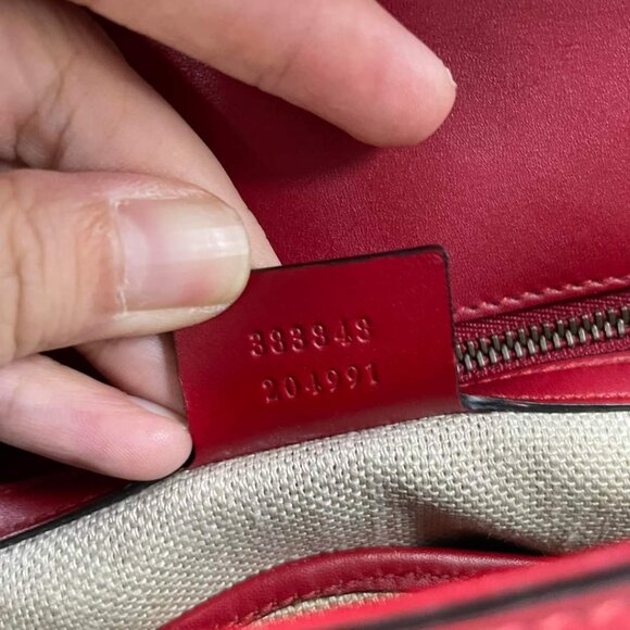 100% Authentic Gucci Lady Web Leather Shoulder Bag - Picture 13 of 15